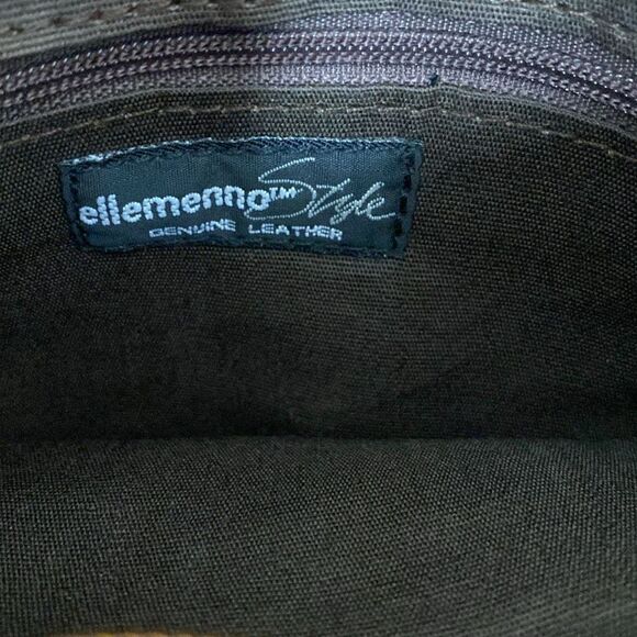 ELLEMENNO  Genuine Leather Crossbody Bag with Zipper and Magnetic Clasp Closure - Picture 7 of 8